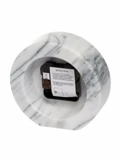 Peilit, Kellot & Kehykset|Casa Stockmann Bury-pöytäkello marmorista WHITE/GREY