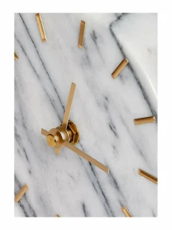 Peilit, Kellot & Kehykset|Casa Stockmann Bury-pöytäkello marmorista WHITE/GREY