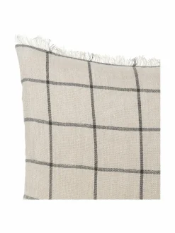 Huovat & Päiväpeitot|Ferm Living Calm-koristetyyny 50 x 50 cm CAMEL / BLACK