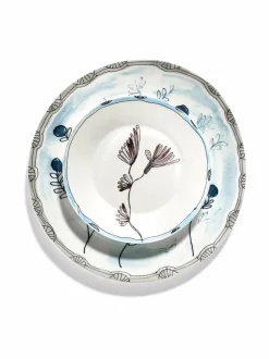 Lautaset & Kulhot|Serax Camelia- syvä lautanen Ø18 cm, 2 kpl MULTICO