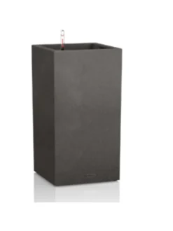 Ruukut & Istutusastiat|Lechuza Canto Stone Altakasteluruukku 40x40cm, korkeus 76cm + rullalevy MUSTA