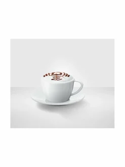 Kahvin- & Vedenkeittimet|Jura Cappuccino- kahvikuppi ja aluslautanen 2 kpl WHITE