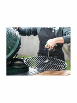 Grillit & Grillitarvikkeet|Big Green Egg Cast Iron Grid Lifter -valurautaritilän nostopihdit GREEN