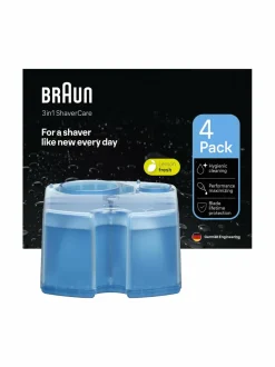 Ihokarvanpoisto|Braun CCR4 ShaverCare Clean&Renew -puhdistuskasetti 4 kpl BRIGHT