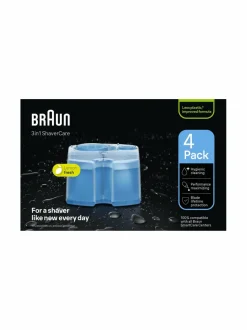 Ihokarvanpoisto|Braun CCR4 ShaverCare Clean&Renew -puhdistuskasetti 4 kpl BRIGHT
