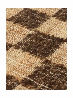 Matot|Ferm Living Check Wool Jute -matto, 140 x 200 cm COFFEE/NATURAL