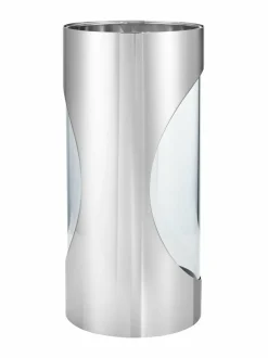 Kynttilät & Lyhdyt|Georg Jensen Chrome Contours -kynttilälyhty 34 cm STAINLESS STEEL
