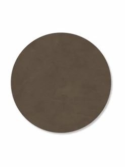 Keittiö- & Kattaustekstiilit|Lind DNA Circle Nupo -nahkainen lasinalunen CAVIAR