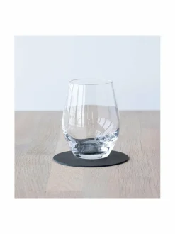 Keittiö- & Kattaustekstiilit|Lind DNA Circle Nupo -nahkainen lasinalunen CAVIAR