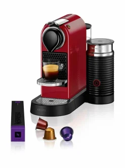 Kahvin- & Vedenkeittimet|Nespresso Citiz & Milk -kapselikahvinkeitin RED