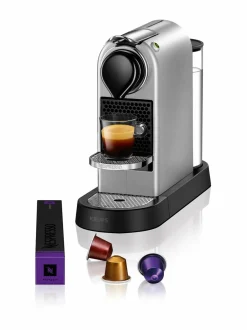 Kahvin- & Vedenkeittimet|Nespresso Citiz -kapselikahvinkeitin By Krups SILVER