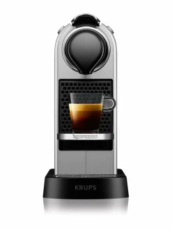 Kahvin- & Vedenkeittimet|Nespresso Citiz -kapselikahvinkeitin By Krups SILVER