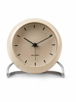 Peilit, Kellot & Kehykset|Arne Jacobsen City Hall -pöytäkello 11 cm SANDY BEIGE