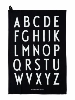 Keittiö- & Kattaustekstiilit|Design Letters Classic-keittiöpyyhe 40 x 60 cm, 2 kpl BLACK/WHITE