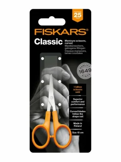 Keittiötarvikkeet|Fiskars Classic-kynsisakset, kaarevat ORANSSI