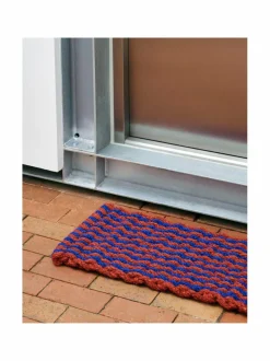 Matot|HAY Coco Stripe Wave -ovimatto 40 x 80 cm BROWN, NAVY