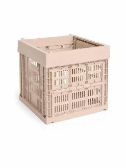 Säilytys|HAY Colour Crate Cube -säilytyslaatikko 29,5 x 29,5 x 28,5 cm POWDER