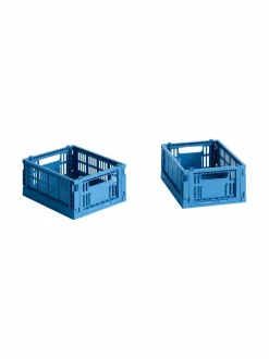 Säilytys|HAY Colour Crate Mini -korit 2 kpl BLUE