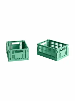 Säilytys|HAY Colour Crate Mini -korit 2 kpl GREEN