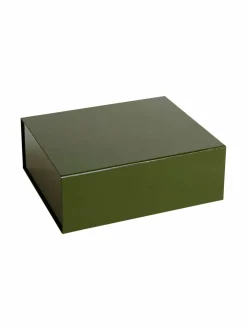 Säilytys|HAY Colour Storage M -laatikko 35 x 29,5 cm OLIVE