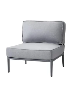 Puutarhakalusteet & Pehmusteet|Cane-Line Conic -yhden istuttava moduli VAALEA HARMAA