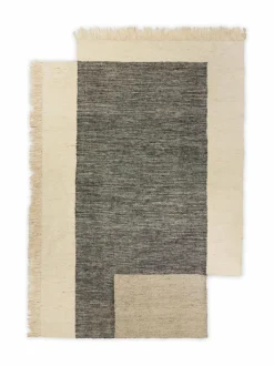 Matot|Ferm Living Counter-villamatto 300 x 200 cm CHARCOAL/OFF-WHITE