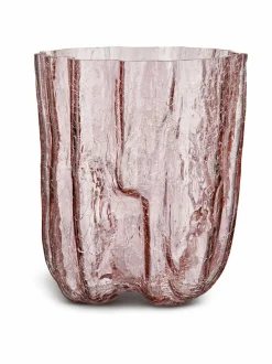 Koriste-Esineet|Kosta Boda Crackle-kristallimaljakko 27 cm PINK