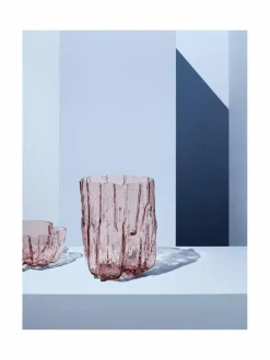 Koriste-Esineet|Kosta Boda Crackle-kristallimaljakko 27 cm PINK