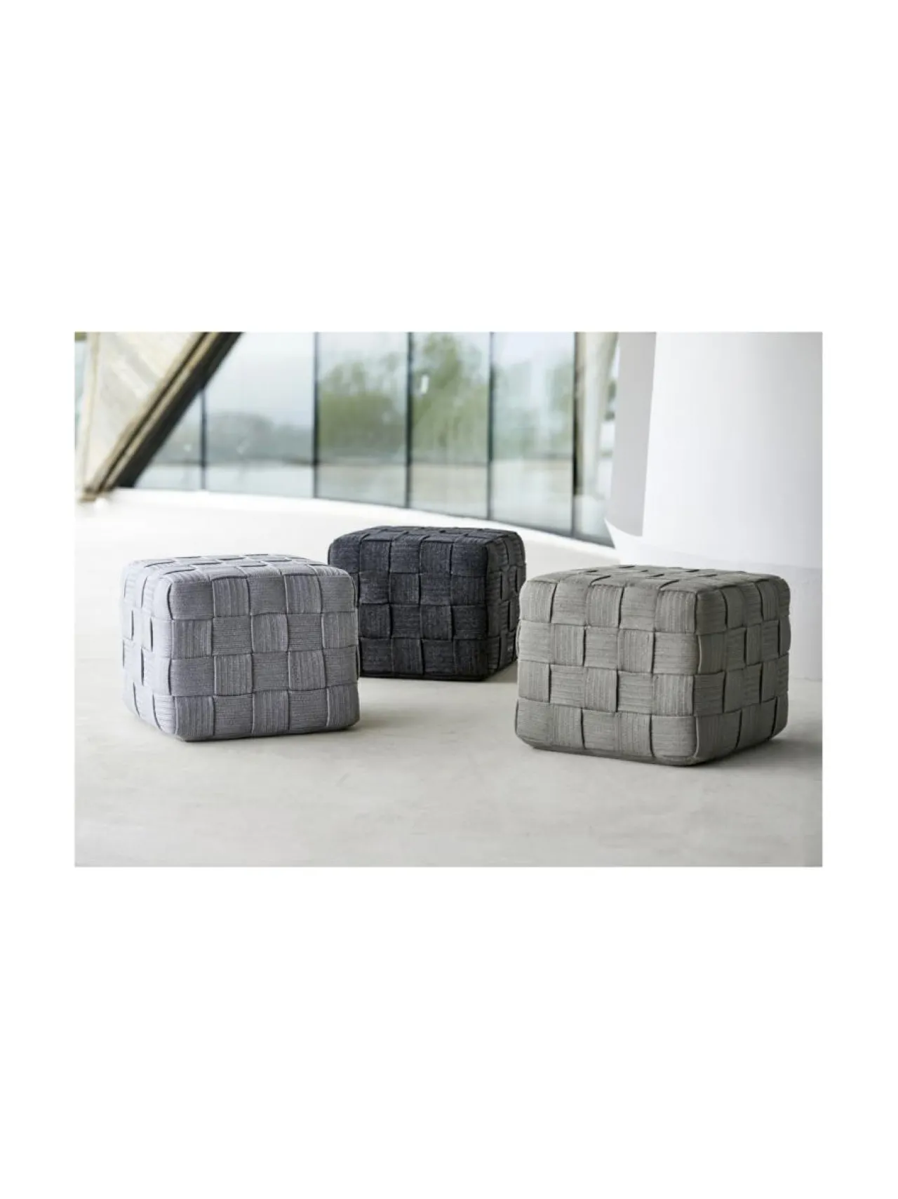 Puutarhakalusteet & Pehmusteet|Cane-Line Cube -rahi 48 x 48 x 39 cm TAUPE