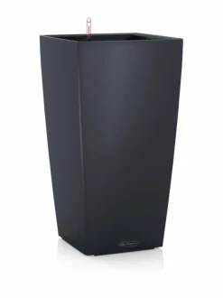 Ruukut & Istutusastiat|Lechuza CUBICO Color 22 matta Tummaharmaa Altakasteluruukku ∅22x22cm korkeus 41cm TUMMAHARMAA MATTAPINTA