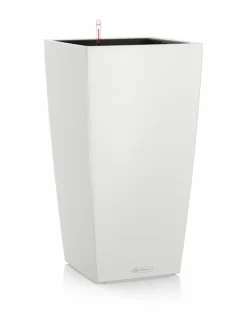Ruukut & Istutusastiat|Lechuza CUBICO Color 40 matta valkoinen Altakasteluruukku ∅40x40 korkeus 75 cm VALKOINEN MATTAPINTA