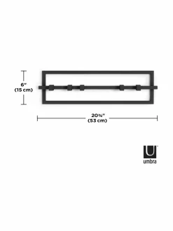 Naulakot & Koukut|Umbra Cubiko 5 Hook -naulakko BLACK