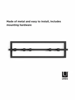 Naulakot & Koukut|Umbra Cubiko 5 Hook -naulakko BLACK