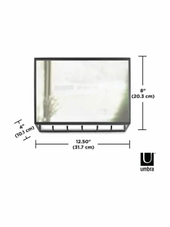 Säilytys|Umbra Cubiko Organizer -peilihylly BLACK