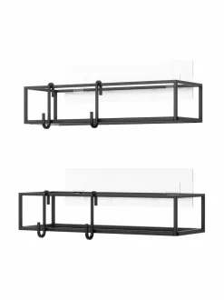 Säilytys|Umbra Cubiko-suihkuteline 2 kpl BLACK