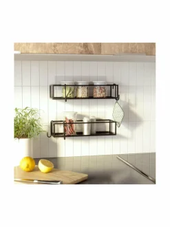 Säilytys|Umbra Cubiko-suihkuteline 2 kpl BLACK