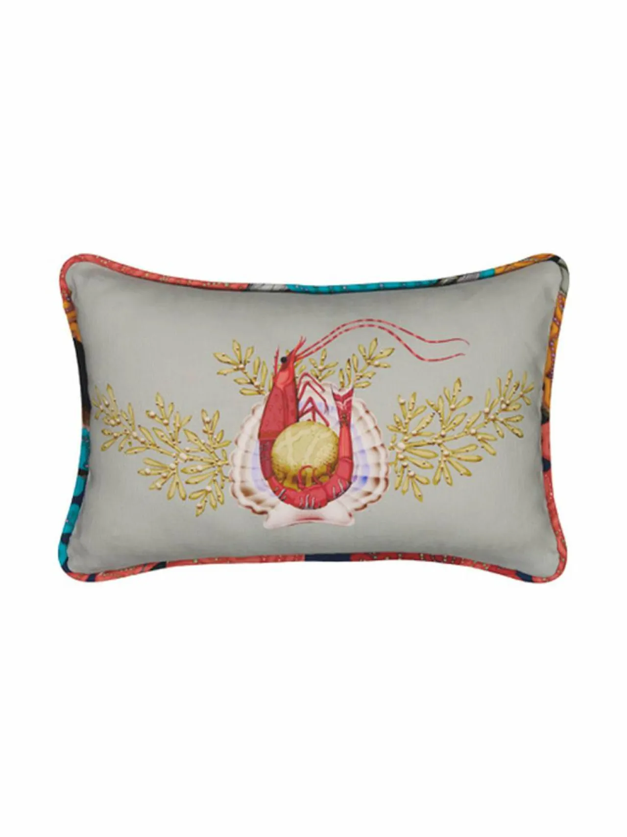 Sisustustyynyt|Klaus Haapaniemi & Co Cuirasse Linen Cushion Cover -tyynynpäällinen GREY