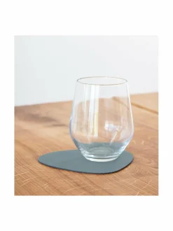 Keittiö- & Kattaustekstiilit|Lind DNA Curve Nupo -lasinalunen nahasta