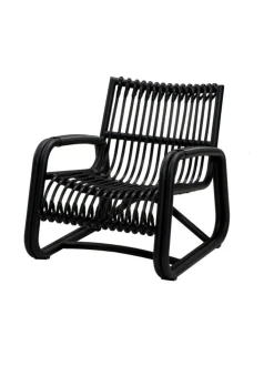 Puutarhakalusteet & Pehmusteet|Cane-Line Curve-nojatuoli TUMMANHARMAA