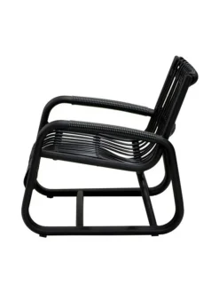 Puutarhakalusteet & Pehmusteet|Cane-Line Curve-nojatuoli TUMMANHARMAA