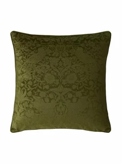 Sisustustyynyt|William Morris At Home Cushion Strawberry Thief Embossed -sisustustyyny 50 x 50 cm 33 EMBOSSED OLIVE