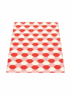 Matot|Pappelina Dana-muovimatto 70 x 100 cm CORAL RED/PIGLET (KORALLI)