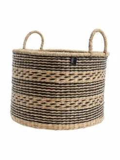 Säilytys|Casa Stockmann Day L -meriruohokori kahvoilla NATURAL/BLACK