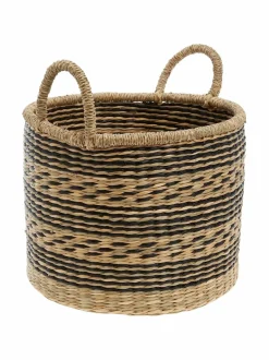 Säilytys|Casa Stockmann Day M -kori NATURAL/BLACK