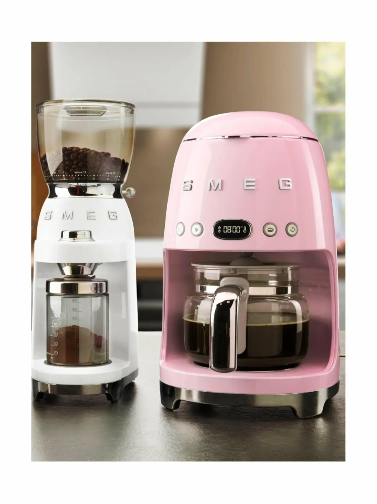 Kahvin- & Vedenkeittimet|Smeg DCF02PKEU-kahvinkeitin PINK