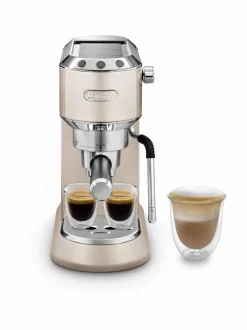 Kahvin- & Vedenkeittimet|Delonghi Dedica Arte -espressokeitin BEIGE, STEEL