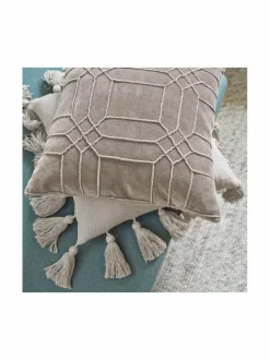 Sisustustyynyt|Classic Collection Delhi-tyynynpäällinen 50 x 50 cm SIMPLY TAUPE