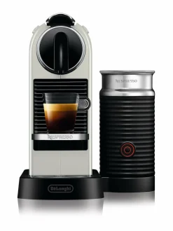 Kahvin- & Vedenkeittimet|Nespresso DeLonghi Citiz & Milk Coffee Maker -kahvikapselikone WHITE