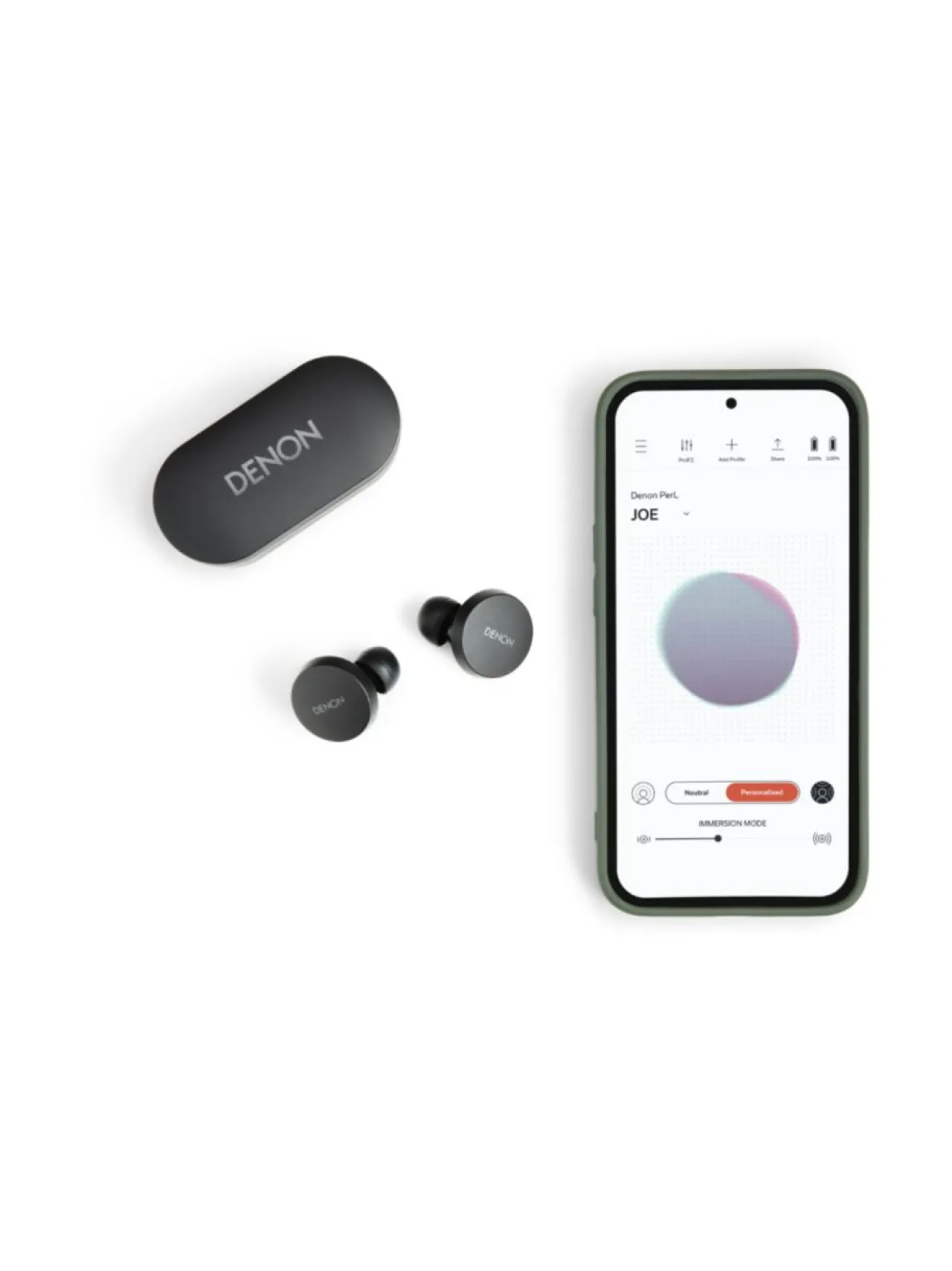 Audio|Denon PerL AH-C10PL langattomat vastamelunappikuulokkeet, musta