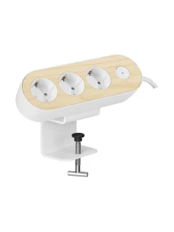 Turvatuotteet|MyNolla Design Jatkojohto Pöytäteline - 2m VALKOINEN/SAARNI